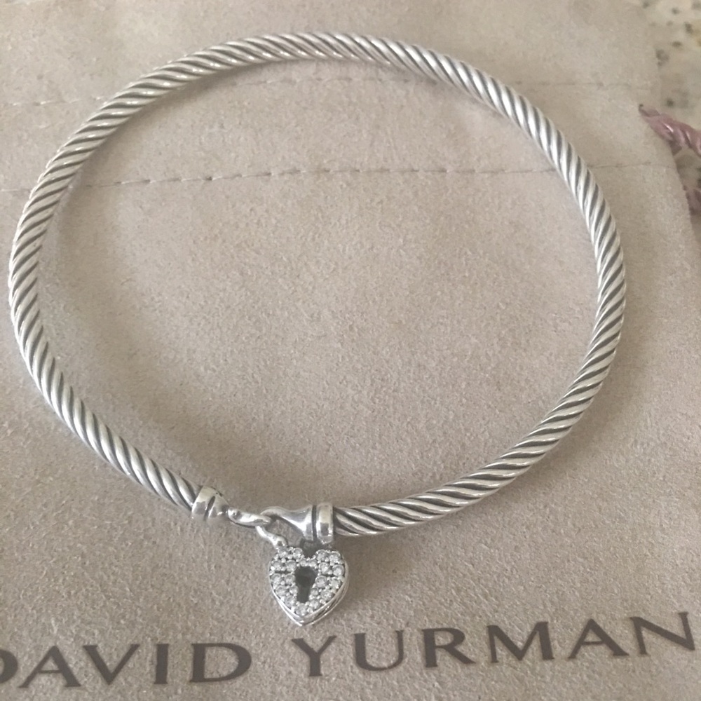 David Yurman Diamond Heart Bangle